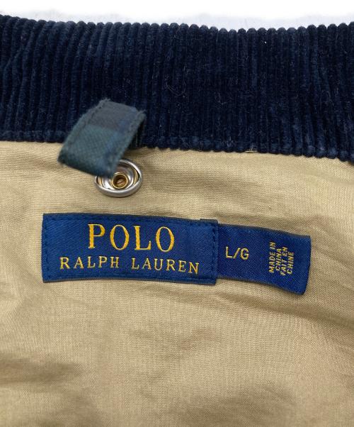 POLO RALPH LAUREN（ポロ・ラルフローレン）POLO RALPH LAUREN (ポロ・ラルフローレン) ブラックウォッチ ワックスコーティング ファイヤーマンジャケット ネイビー×グリーン サイズ:SIZE Lの古着・服飾アイテム