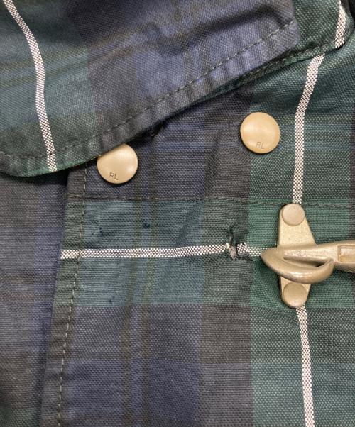 POLO RALPH LAUREN（ポロ・ラルフローレン）POLO RALPH LAUREN (ポロ・ラルフローレン) ブラックウォッチ ワックスコーティング ファイヤーマンジャケット ネイビー×グリーン サイズ:SIZE Lの古着・服飾アイテム