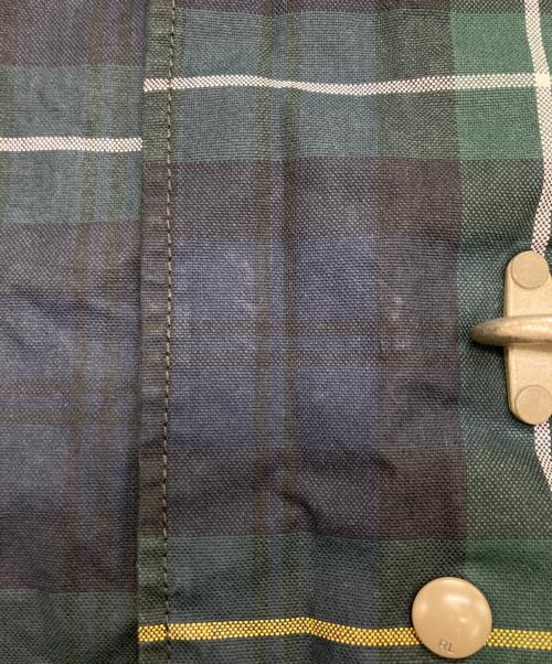 POLO RALPH LAUREN（ポロ・ラルフローレン）POLO RALPH LAUREN (ポロ・ラルフローレン) ブラックウォッチ ワックスコーティング ファイヤーマンジャケット ネイビー×グリーン サイズ:SIZE Lの古着・服飾アイテム