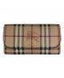 BURBERRY（バーバリー）の古着「ノヴァチェック柄 ホースロゴ 長財布」｜ベージュ