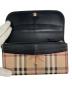 中古・古着 BURBERRY (バーバリー) ノヴァチェック柄 ホースロゴ 長財布 ベージュ：20000円