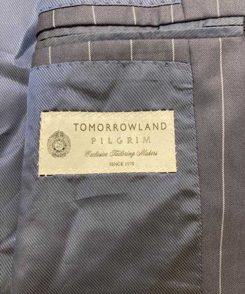 TOMORROW LAND PILGRIM（トゥモローランド ピルグリム）TOMORROW LAND PILGRIM (トゥモローランド ピルグリム) Super170'sウールストライプ 段返り3Bスーツ ネイビー サイズ:SIZE 44の古着・服飾アイテム