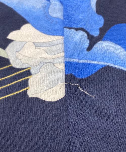 LEONARD PARIS（レオナール パリ）LEONARD PARIS (レオナール パリ) シルクフラワーモチーフ総柄カットソー ネイビー サイズ:44の古着・服飾アイテム