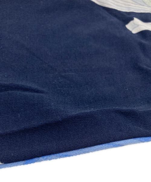 LEONARD PARIS（レオナール パリ）LEONARD PARIS (レオナール パリ) シルクフラワーモチーフ総柄カットソー ネイビー サイズ:44の古着・服飾アイテム