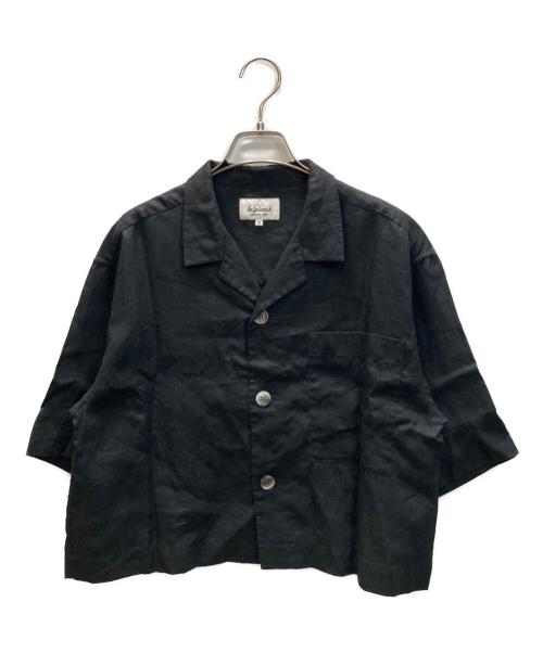 LE GLAZIK（ル グラジック）LE GLAZIK (ル グラジック) OPEN COLLAR SHIRT ブラック サイズ:36の古着・服飾アイテム