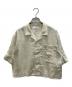 LE GLAZIK（ル グラジック）の古着「OPEN COLLAR SHIRT」｜アイボリー