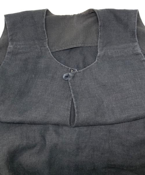 Ron Herman（ロンハーマン）Ron Herman (ロンハーマン) リネンノースリーブマキシワンピース ブラック サイズ:XSの古着・服飾アイテム