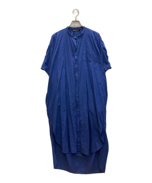 mizuiro-ind（ミズイロインド）mizuiro-ind (ミズイロインド) ブラウスワンピース ブルー サイズ:記載無しの古着・服飾アイテム