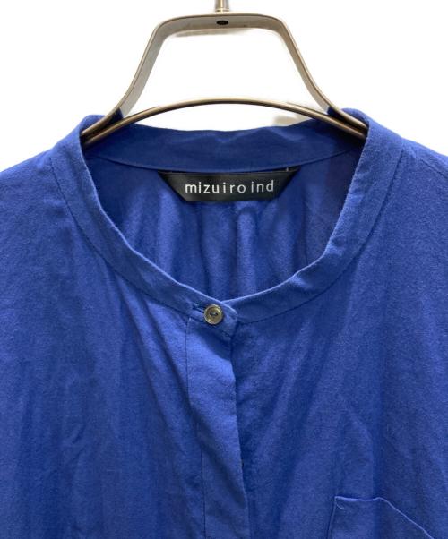 mizuiro-ind（ミズイロインド）mizuiro-ind (ミズイロインド) ブラウスワンピース ブルー サイズ:記載無しの古着・服飾アイテム