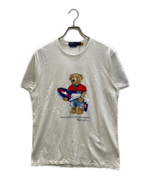 POLO RALPH LAUREN（ポロ・ラルフローレン）POLO RALPH LAUREN (ポロ・ラルフローレン) ポロベアプリントTシャツ ホワイト サイズ:M 未使用品の古着・服飾アイテム
