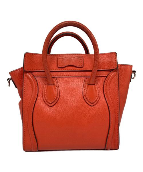 CELINE（セリーヌ）CELINE (セリーヌ) ラゲージナノ 2WAYバッグ レッド サイズ:下記参照の古着・服飾アイテム