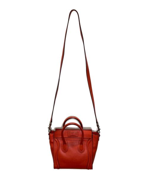 CELINE（セリーヌ）CELINE (セリーヌ) ラゲージナノ 2WAYバッグ レッド サイズ:下記参照の古着・服飾アイテム