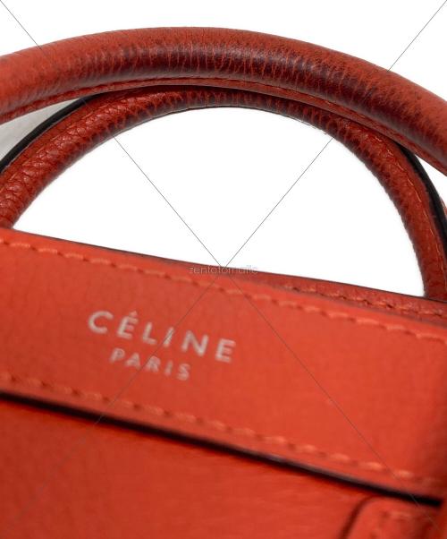 CELINE（セリーヌ）CELINE (セリーヌ) ラゲージナノ 2WAYバッグ レッド サイズ:下記参照の古着・服飾アイテム