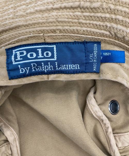 POLO RALPH LAUREN（ポロ・ラルフローレン）POLO RALPH LAUREN (ポロ・ラルフローレン) サファリハット ベージュ サイズ:Lの古着・服飾アイテム