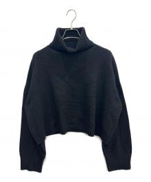 EVERYDAY I LIKE.（エヴリデイ アイ ライク）の古着「Cropped タートルネック プルオーバー」｜ブラック