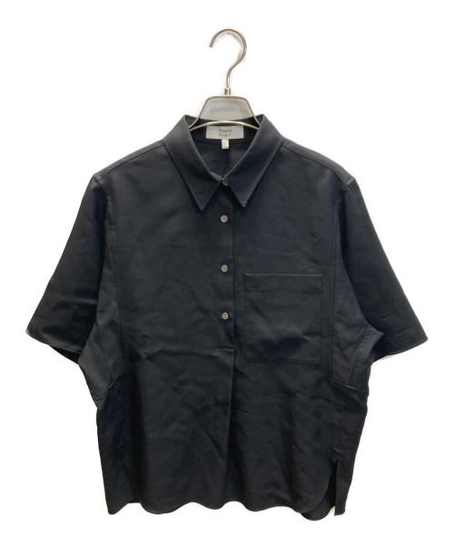 theory（セオリー）theory (セオリー) MOD SUIT 半袖ブラウス ブラック サイズ:SIZE Sの古着・服飾アイテム