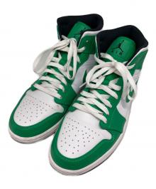 NIKE（ナイキ）の古着「Air Jordan 1 Mid "Lucky Green"」｜ホワイト×グリーン