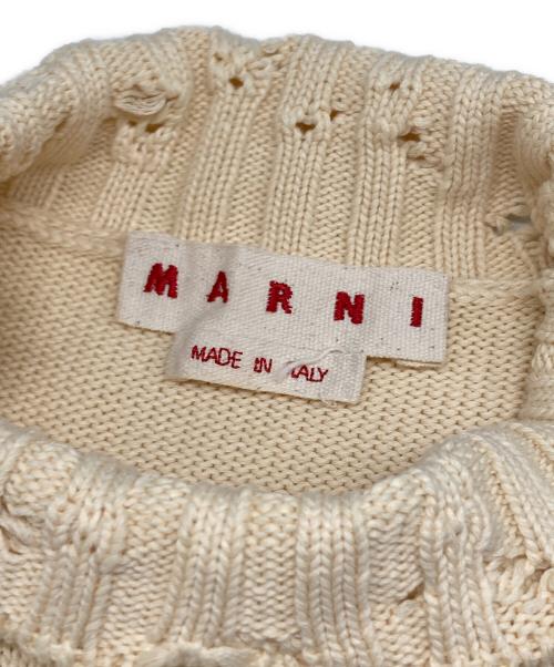 MARNI（マルニ）MARNI (マルニ) コットンクロップドニットベスト ベージュ サイズ:40の古着・服飾アイテム