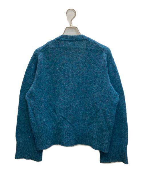 Vivienne Westwood man（ヴィヴィアン ウェストウッド マン）Vivienne Westwood man (ヴィヴィアン ウェストウッド マン) オーブ刺繍ニットカーディガン ブルー サイズ:Mの古着・服飾アイテム