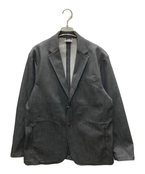 NEW BALANCE（ニューバランス）NEW BALANCE (ニューバランス) MET24 Denim Single Jacket グレー サイズ:SIZE Lの古着・服飾アイテム