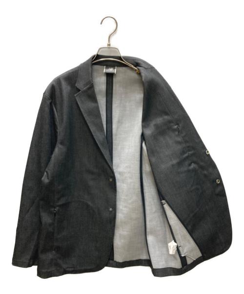 NEW BALANCE（ニューバランス）NEW BALANCE (ニューバランス) MET24 Denim Single Jacket グレー サイズ:SIZE Lの古着・服飾アイテム