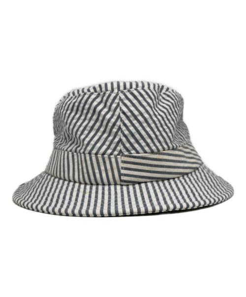 SUPREME（シュプリーム）SUPREME (シュプリーム) BROOKS BROTHERS (ブルックスブラザーズ) バケットハット ホワイト×グレー サイズ:下記参照の古着・服飾アイテム