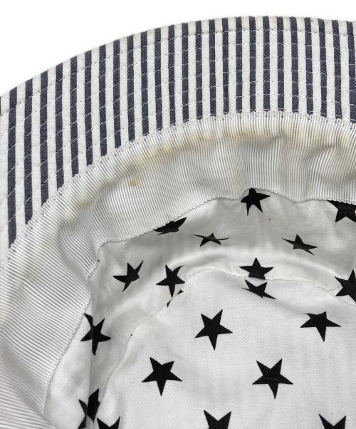 SUPREME（シュプリーム）SUPREME (シュプリーム) BROOKS BROTHERS (ブルックスブラザーズ) バケットハット ホワイト×グレー サイズ:下記参照の古着・服飾アイテム