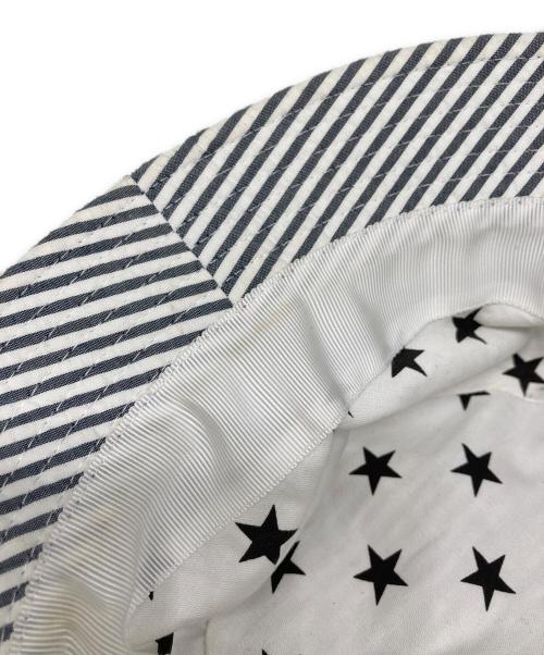 SUPREME（シュプリーム）SUPREME (シュプリーム) BROOKS BROTHERS (ブルックスブラザーズ) バケットハット ホワイト×グレー サイズ:下記参照の古着・服飾アイテム