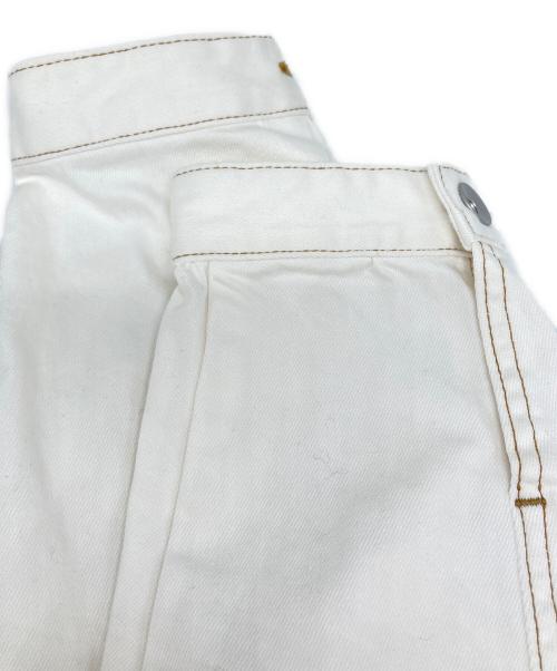 mylanka（ミランカ）mylanka (ミランカ) ノーカラーデニムジャケット ホワイト サイズ:SIZE　38 未使用品の古着・服飾アイテム