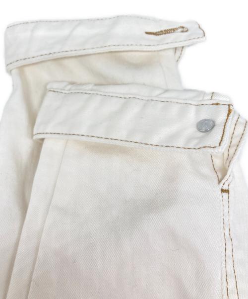 mylanka（ミランカ）mylanka (ミランカ) ノーカラーデニムジャケット ホワイト サイズ:SIZE　38 未使用品の古着・服飾アイテム