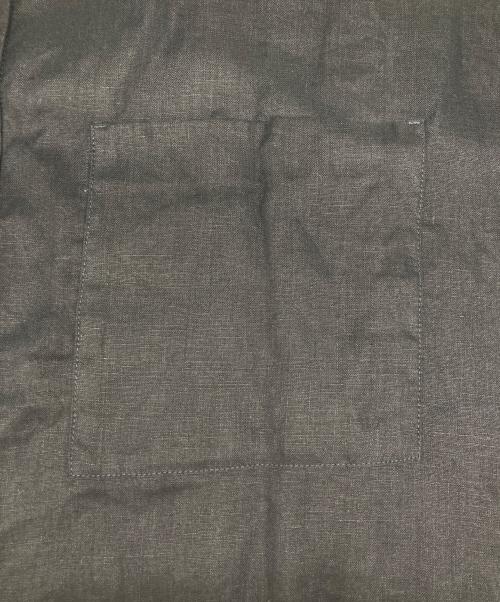KAGURE（カグレ）KAGURE (カグレ) リネンWポケットフレンチシャツ ブラック サイズ:size Freeの古着・服飾アイテム