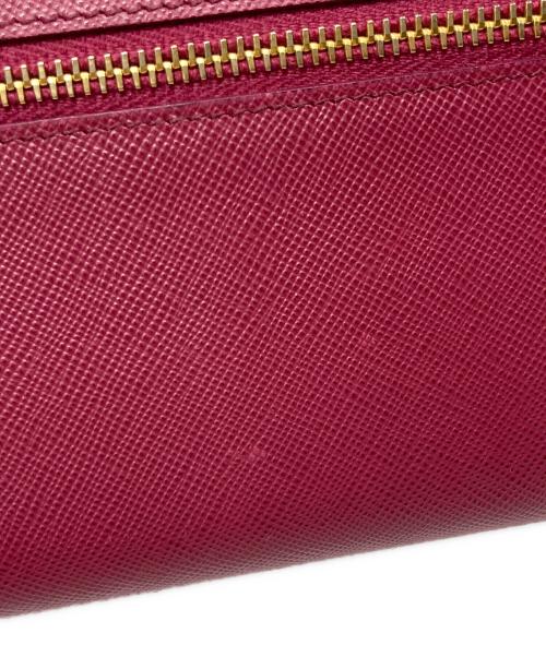 PRADA（プラダ）PRADA (プラダ) サフィアーノ エンベロープ バイカラー フラップウォレット ピンク サイズ:下記参照の古着・服飾アイテム