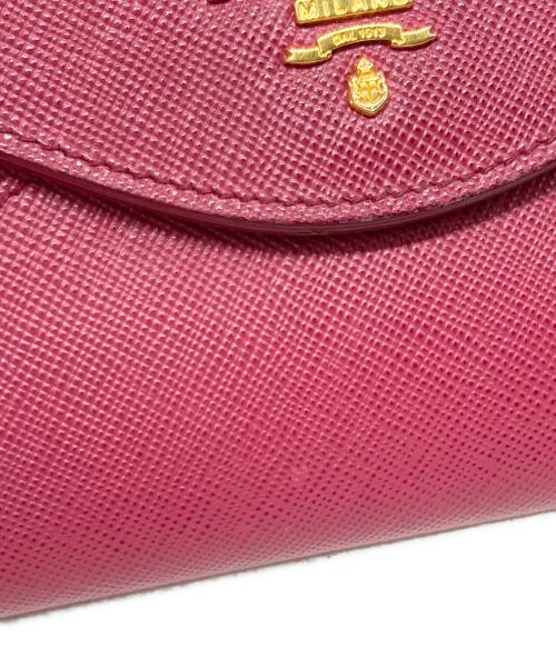 PRADA（プラダ）PRADA (プラダ) サフィアーノ エンベロープ バイカラー フラップウォレット ピンク サイズ:下記参照の古着・服飾アイテム