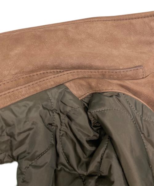 Eddie Bauer（エディーバウアー）Eddie Bauer (エディーバウアー) レザーフライトジャケット ブラウン サイズ:Mの古着・服飾アイテム