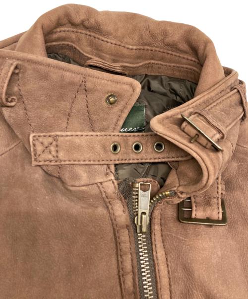 Eddie Bauer（エディーバウアー）Eddie Bauer (エディーバウアー) レザーフライトジャケット ブラウン サイズ:Mの古着・服飾アイテム