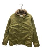 BRITISH GREENブリティッシュグリーン）の古着「ベンタイルデッキジャケット」｜オリーブ