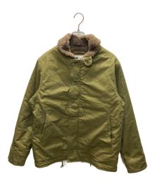 BRITISH GREEN（ブリティッシュグリーン）の古着「ベンタイルデッキジャケット」｜オリーブ