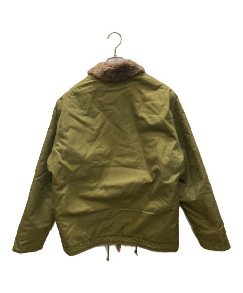 BRITISH GREEN（ブリティッシュグリーン）BRITISH GREEN (ブリティッシュグリーン) ベンタイルデッキジャケット オリーブ サイズ:Lの古着・服飾アイテム