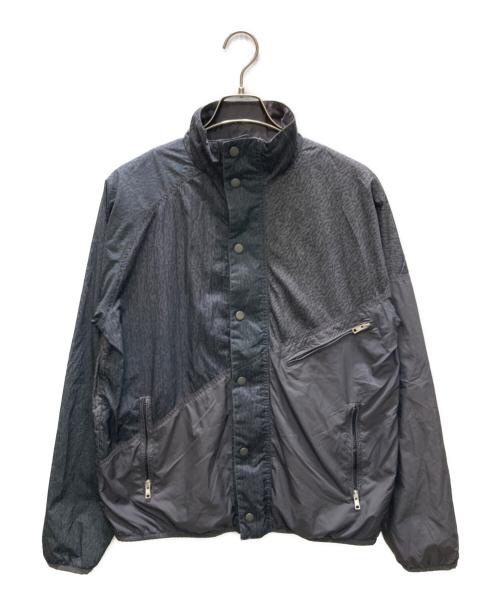 stussy（ステューシー）stussy (ステューシー) アニマル柄切替ナイロンジャケット グレー サイズ:Sの古着・服飾アイテム
