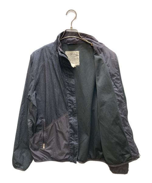 stussy（ステューシー）stussy (ステューシー) アニマル柄切替ナイロンジャケット グレー サイズ:Sの古着・服飾アイテム