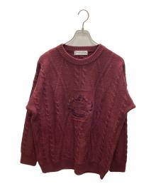 Burberry's（バーバリーズ）の古着「ケーブルニット」｜レッド