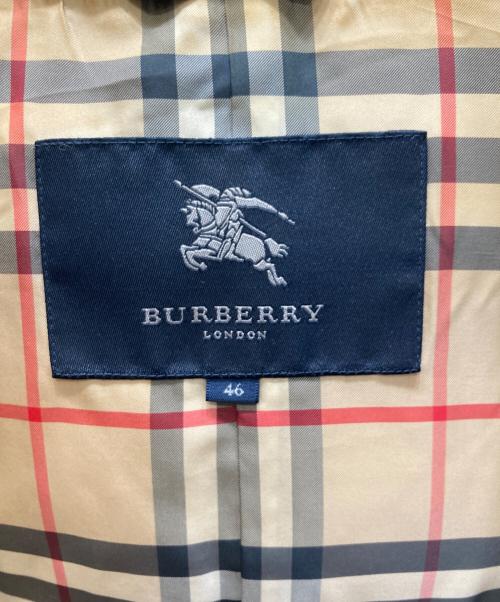 BURBERRY LONDON（バーバリーロンドン）BURBERRY LONDON (バーバリーロンドン) ファーフード付ダウンベスト ブラック サイズ:46の古着・服飾アイテム
