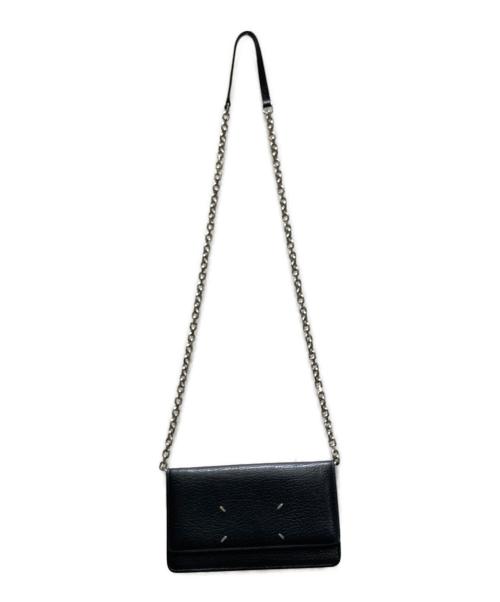 Maison Margiela（メゾンマルジェラ）Maison Margiela (メゾンマルジェラ) レザー チェーンウォレット ショルダーバッグ ブラック サイズ:下記参照の古着・服飾アイテム