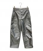 Calvin Kleinカルバンクライン）の古着「Shine Barrel Jeans」｜グレー