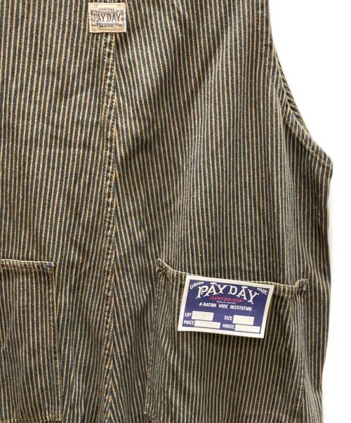 PAY DAY（ペイデイ）PAY DAY (ペイデイ) Spick and Span (スピック＆スパン) 別注フロントオープンオーバーオール ブラウン×ネイビー サイズ:SIZE 36 未使用品の古着・服飾アイテム