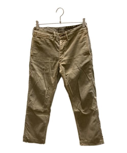 RRL（ダブルアールエル）RRL (ダブルアールエル) ガーメントダイオフィサートラウザーパンツ ベージュ サイズ:SIZE W29×L32の古着・服飾アイテム