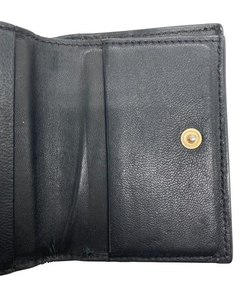 MARNI（マルニ）MARNI (マルニ) TRIFOLD 3つ折り財布 グリーン×ベージュの古着・服飾アイテム