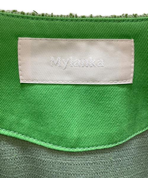 mylanka（ミランカ）mylanka (ミランカ) ファンシーツイードジレ グリーン サイズ:38 未使用品の古着・服飾アイテム
