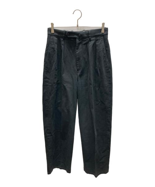 STEVEN ALAN（スティーブンアラン）STEVEN ALAN (スティーブンアラン) ドリル インツープリーツ ドレス トラウザーズ ブラック サイズ:Sの古着・服飾アイテム