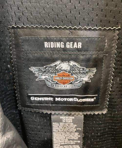 HARLEY-DAVIDSON（ハーレーダビッドソン）HARLEY-DAVIDSON (ハーレーダビッドソン) レザーライダースジャケット ブラック サイズ:SIZE Mの古着・服飾アイテム